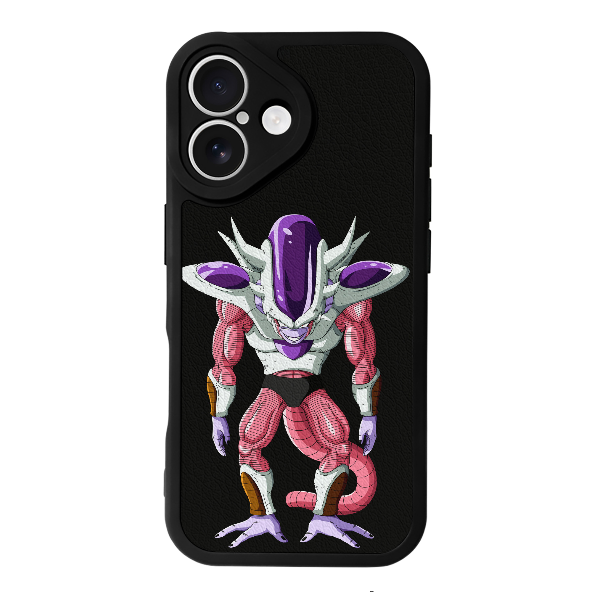 （画像用） ドラゴンボール フリーザ DRAGON BALL Frieza 【iPhone 16シリーズ対応】シリコンスマホケース（レザー調） 材質：シリコン